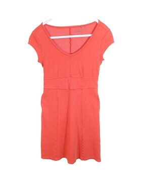 TOAD & CO Tencel Cotton Coral Flexcel Cap Sleeve Knit Dress XS Outdoor Casual